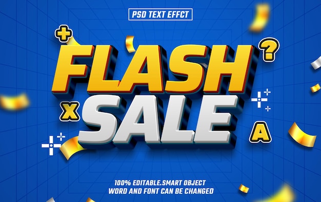 Sprzedaż flash edytowalny tekst efekt czcionki tekst 3D dla tytułu