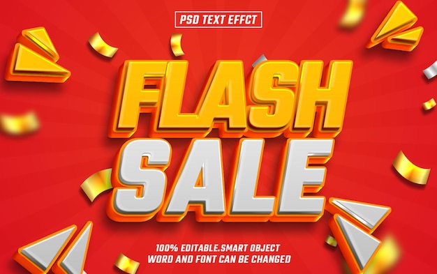 Sprzedaż flash edytowalny tekst efekt czcionki tekst 3D dla tytułu