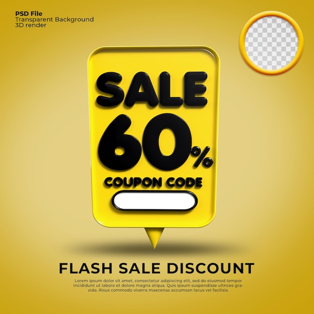 sprzedaż flash numer rabatu 60 procent 3d bubble yellow