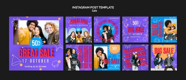 Sprzedaż zniżek na posty na Instagramie.