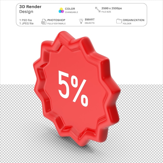 PSD sprzedaż zniżki plik psd modelowania 3d