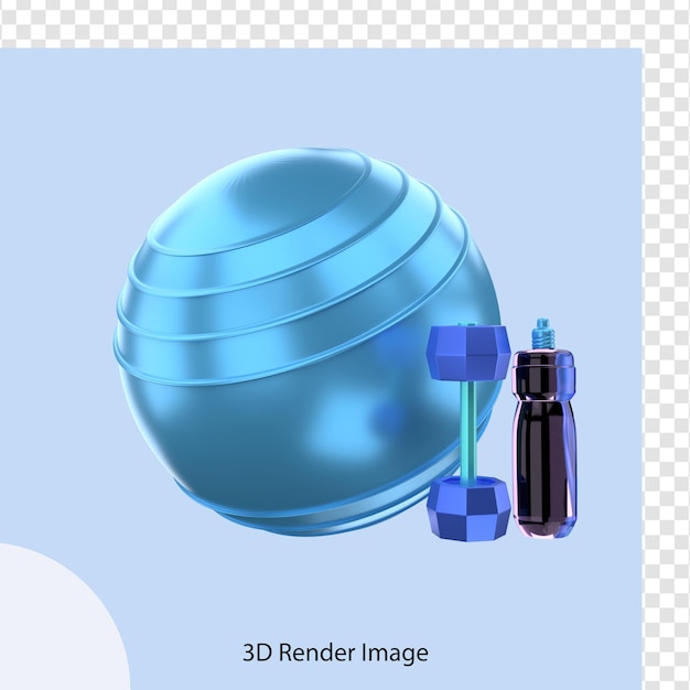 Sprzęt Do ćwiczeń Fitness Renderowania 3d