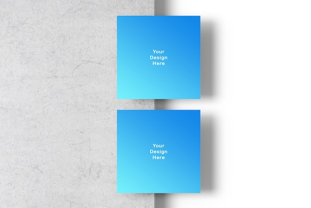 Square banner mockup