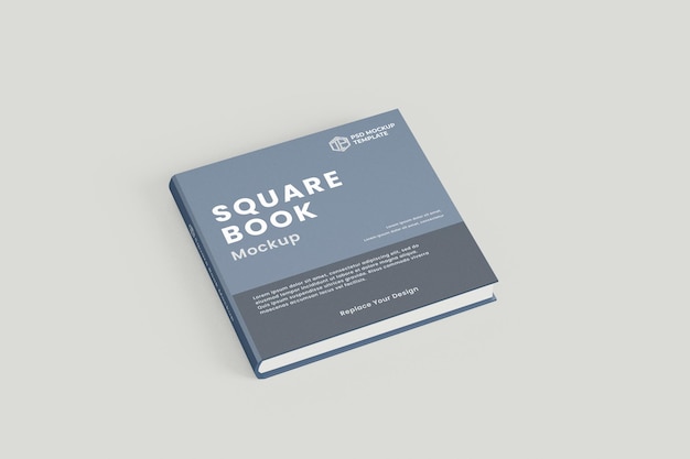 PSD square book mockup