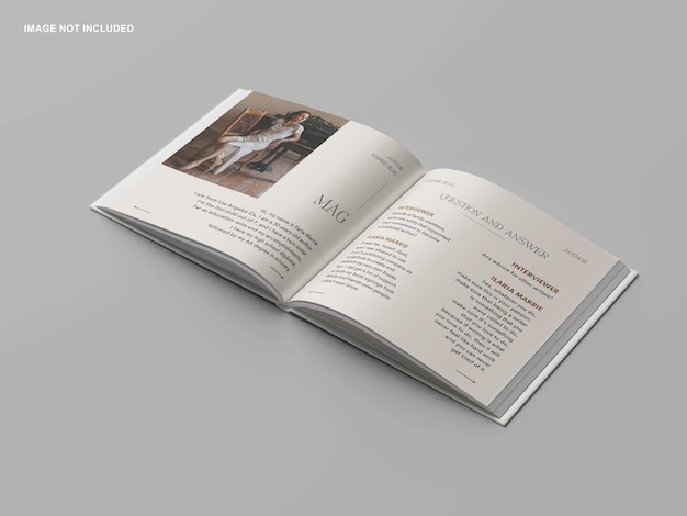 square book mockup