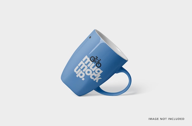 Square bottom round cup mockup