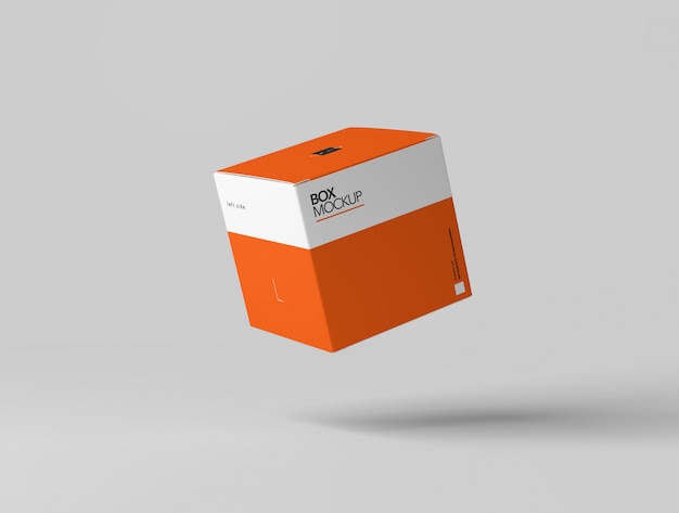 Square box mockup