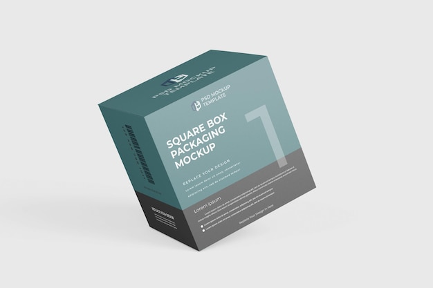 PSD square box mockup