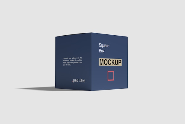 Mockup scatola quadrata