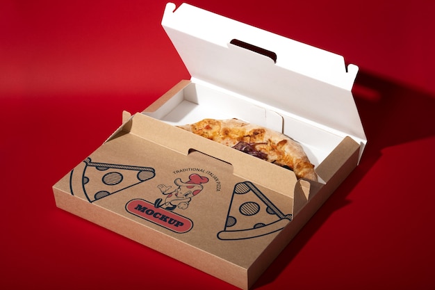 square box with handle mockup