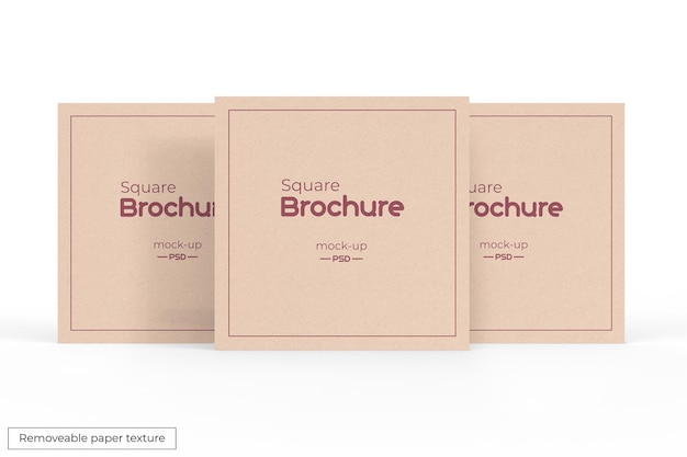 Square brochure mockup