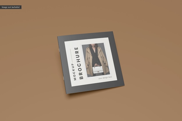 Square brochure mockup