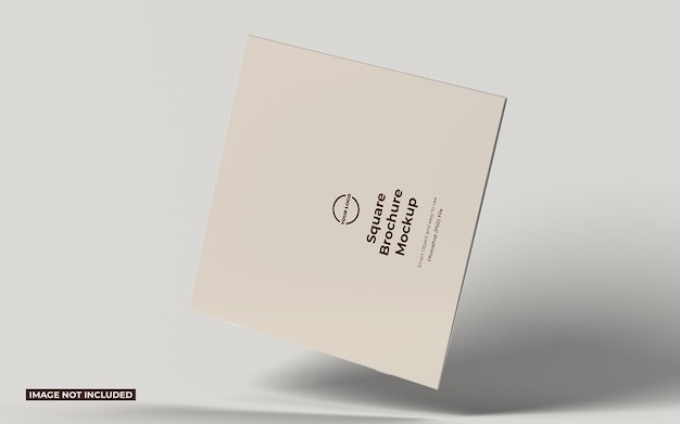 Square brochure mockup