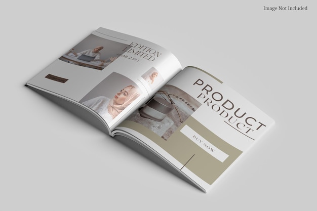 Square brochure mockup