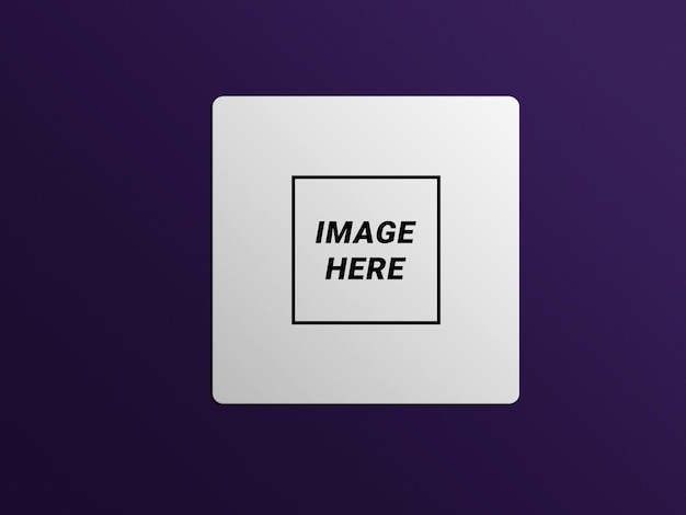 Square card mockup