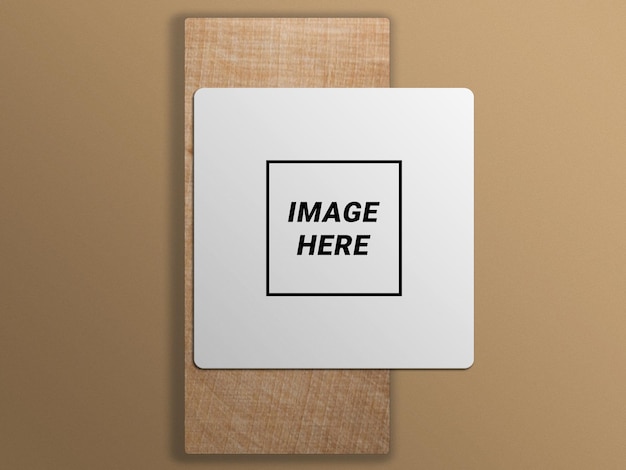 Square card mockup