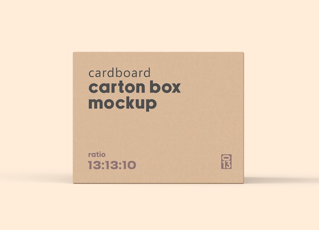 PSD square carton box mockup aspect ratio 131310
