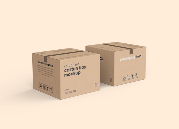 Square carton box mockup aspect ratio 131310