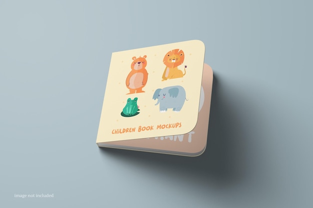 Square Children's Book Cover Mockup