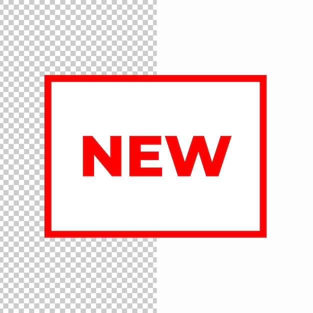 正方形要素の新しいシンボル デザイン テンプレート赤色ファイル形式 psd