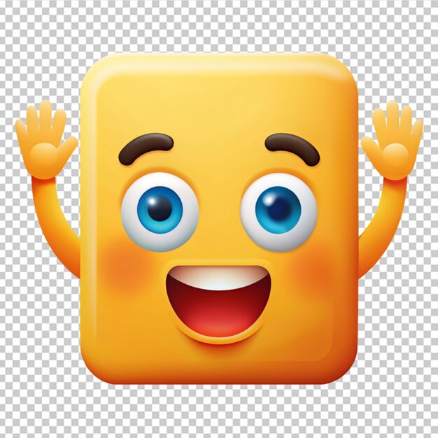 PSD emoji quadrate mani espressive