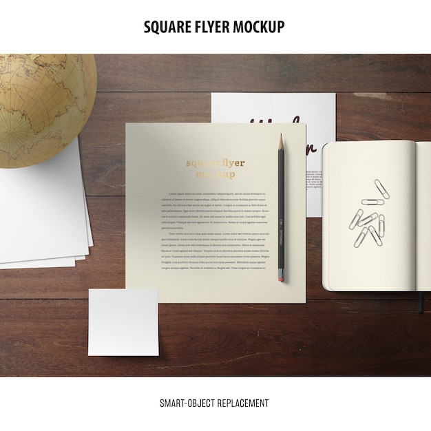 Square Flyer Mockup