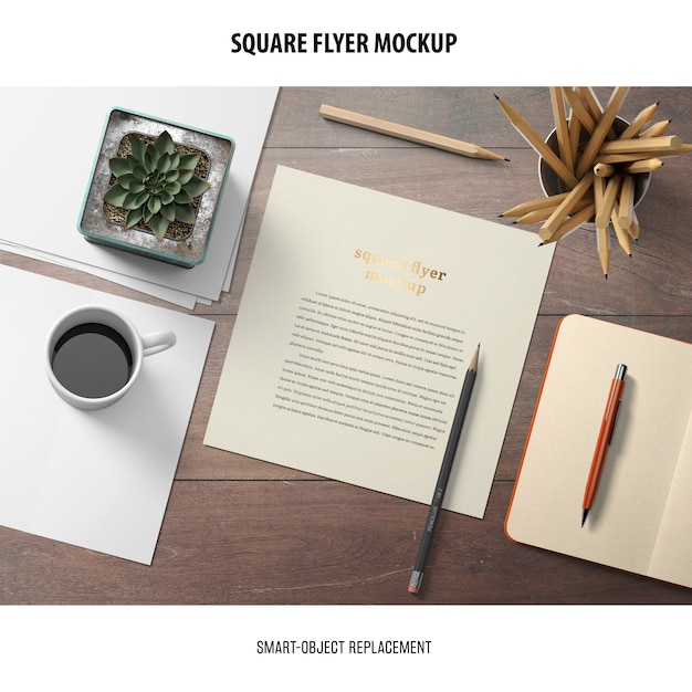 Square Flyer Mockup