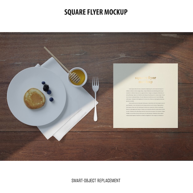 square flyer mockup