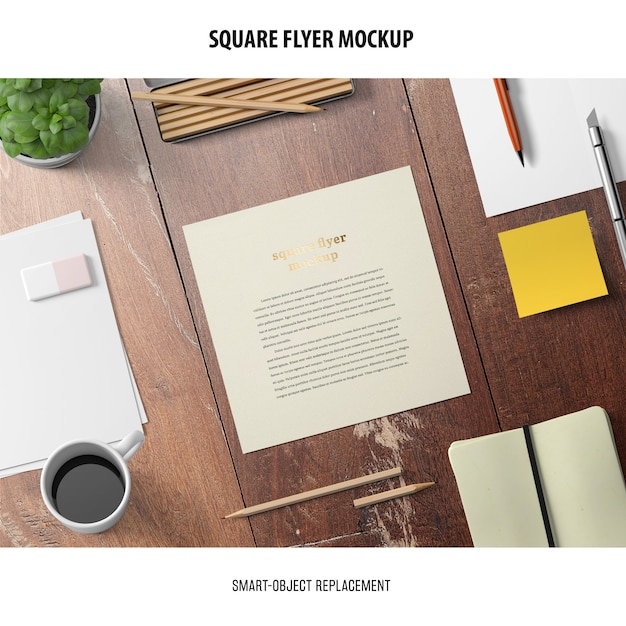 Square Flyer Mockup
