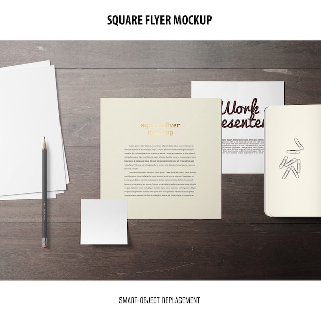 Square Flyer Mockup