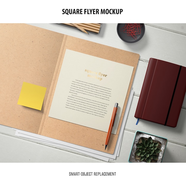 Square Flyer Mockup