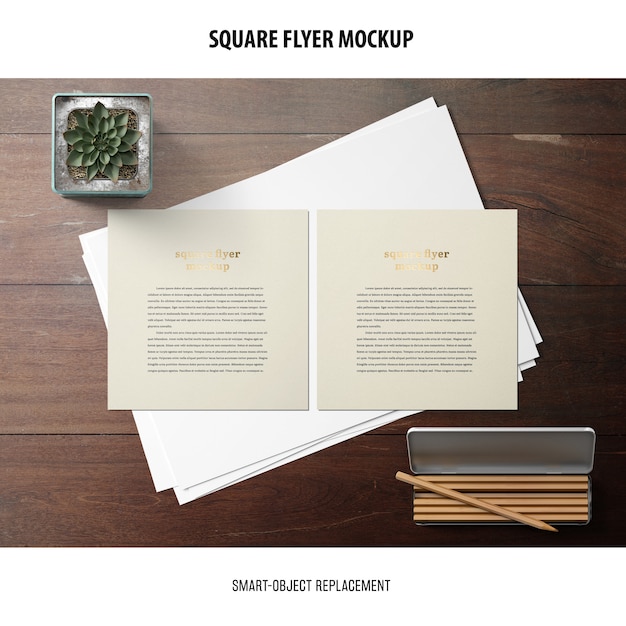Square Flyer Mockup