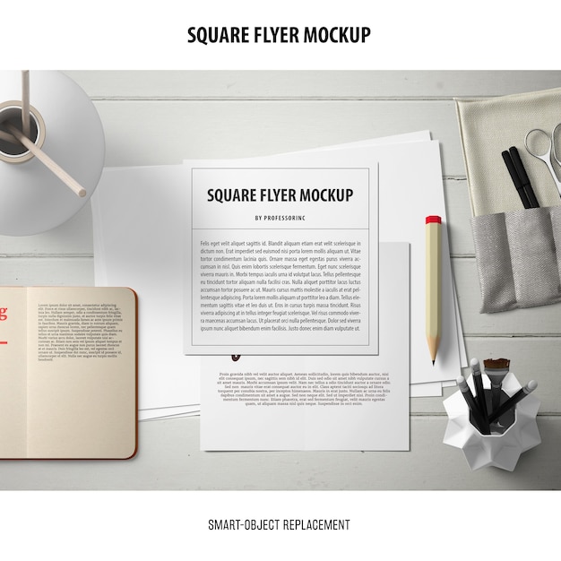 square flyer mockup