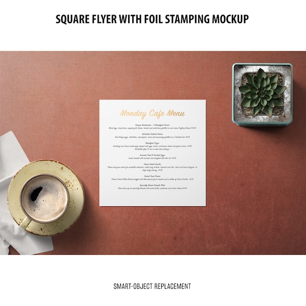 square flyer mockup