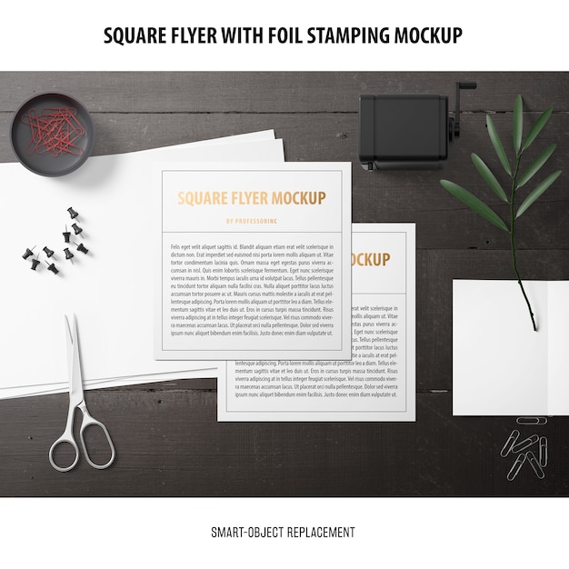 square flyer mockup