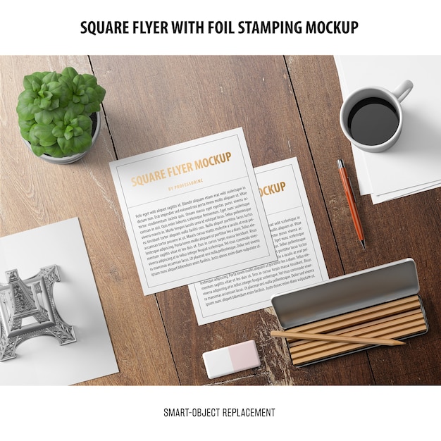Square Flyer Mockup
