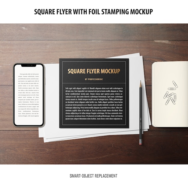 square flyer mockup