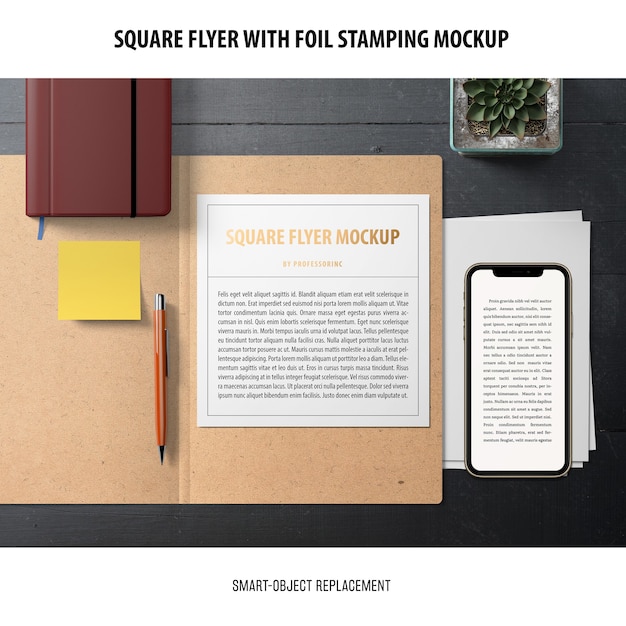 square flyer mockup