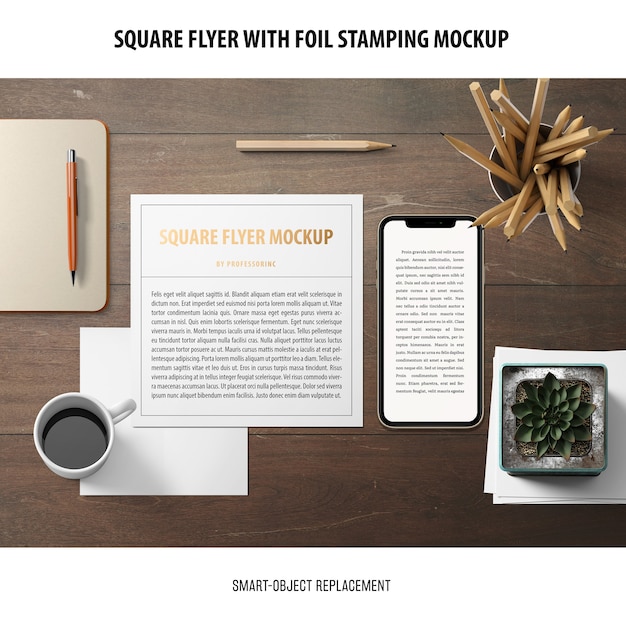 square flyer mockup