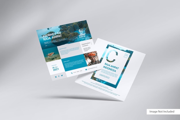 Square flyer mockup