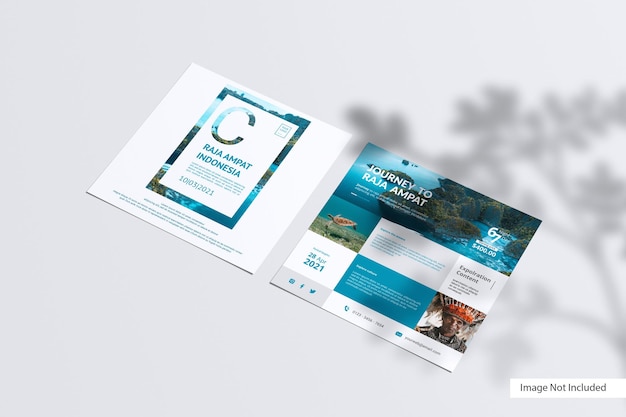 Square flyer mockup