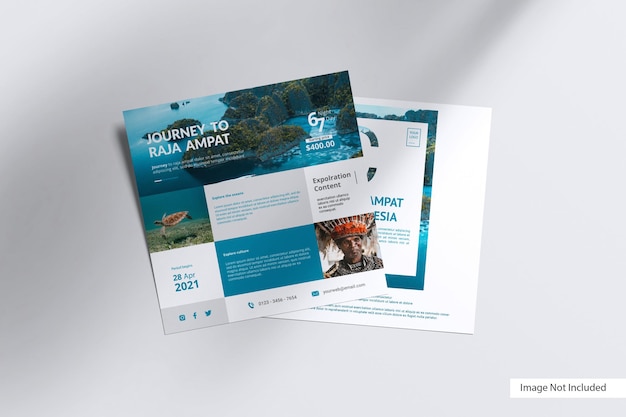 Square flyer mockup