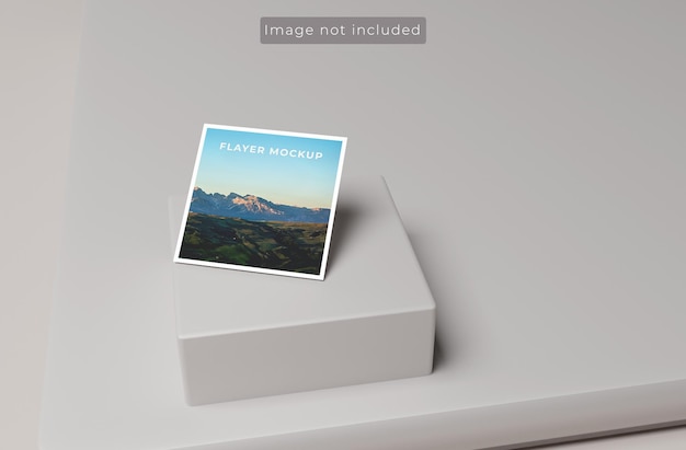 Square flyer mockup