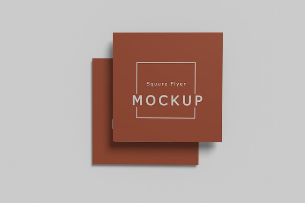 Square flyer mockup