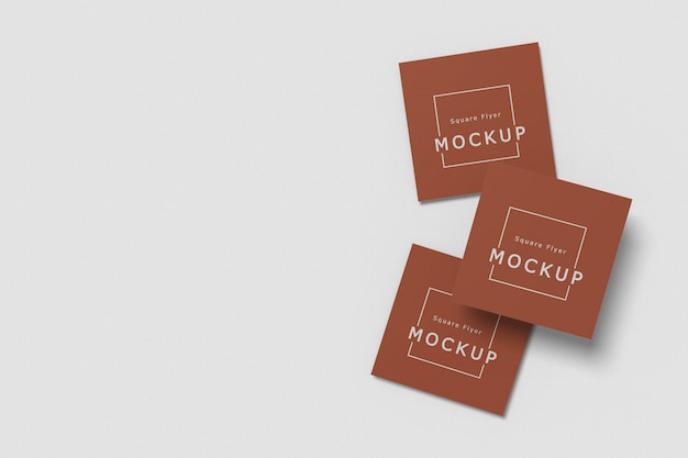 Square flyer mockup