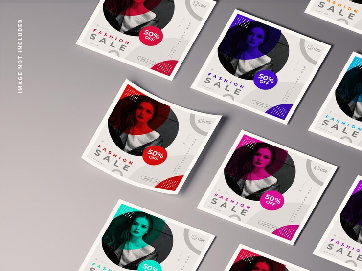 Square flyer mockup