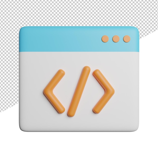 PSD a square icon with the word html on the left