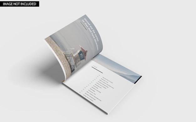 Mockup rivista quadrata v