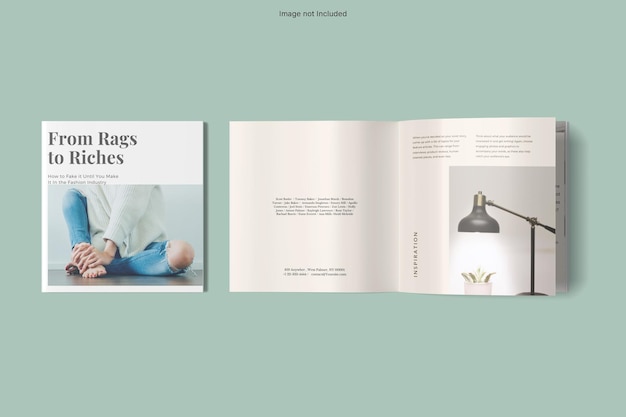 Мокап Square Magazine