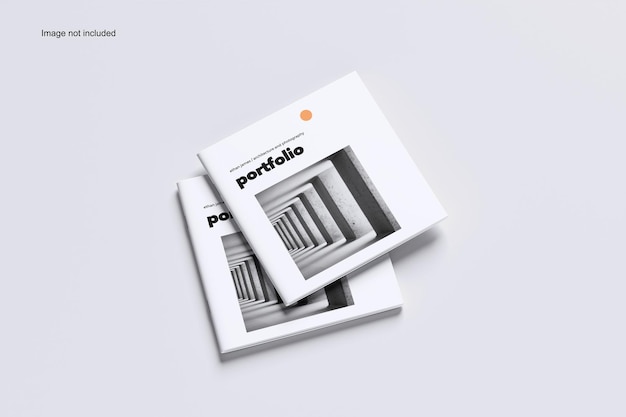 PSD square magazine mockup